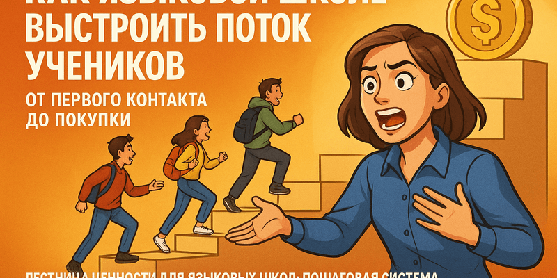 Как языковой школе выстроить поток учеников: от первого контакта до покупки